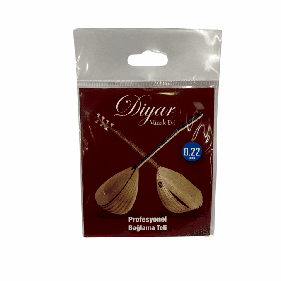 Diyar Müzik Evi 0.22 mm Paslanmaz Çelik Uzun Sap Bağlama Teli
